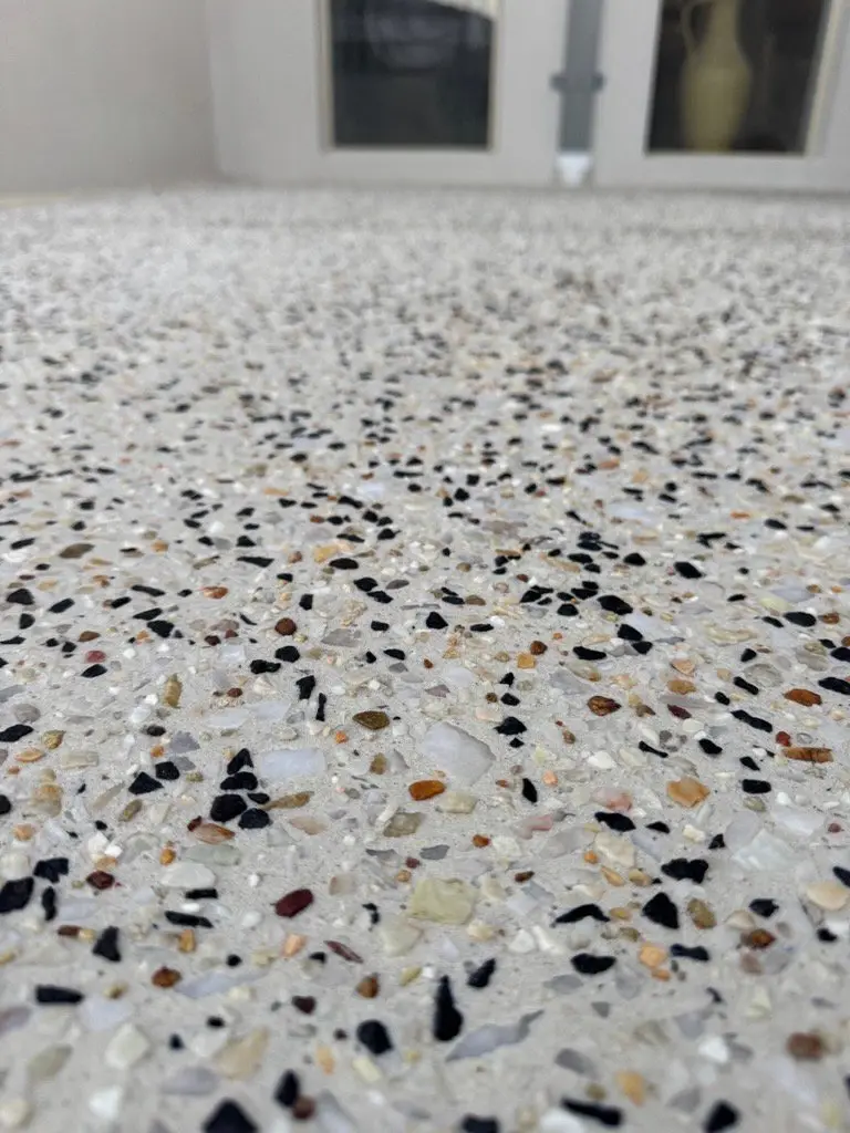 Atlantis Beach exposed aggregate close-up